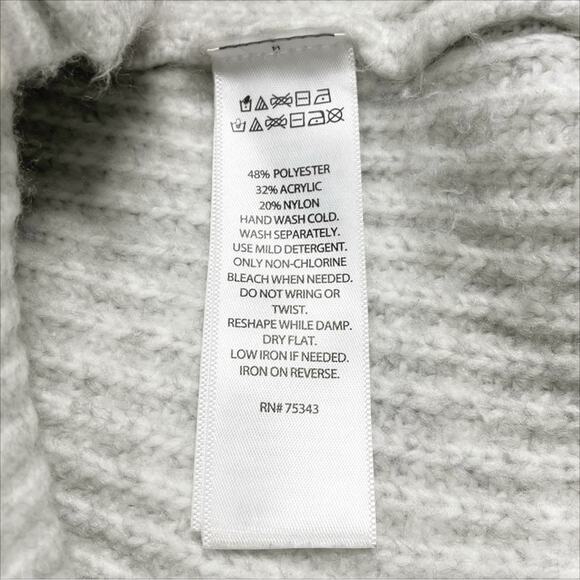 BAILEY 44 Two-Toned Soft Ribbed Mock Neck Sweater w/ Side Snaps Size XS - Picture 8 of 8